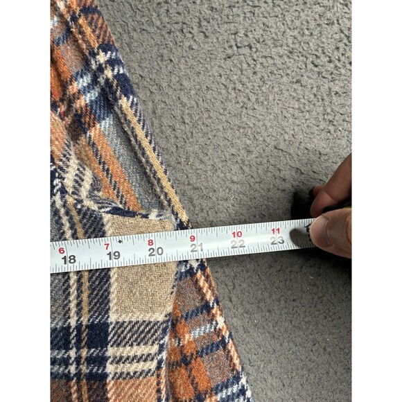 Vintage 60s Big Yank Check Plaid Button Up Flannel Medium Rockabilly Logger - Picture 7 of 12